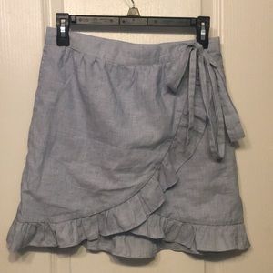 Madewell ruffle skirt